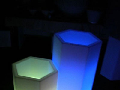 Аренда шестигранного LED-стола